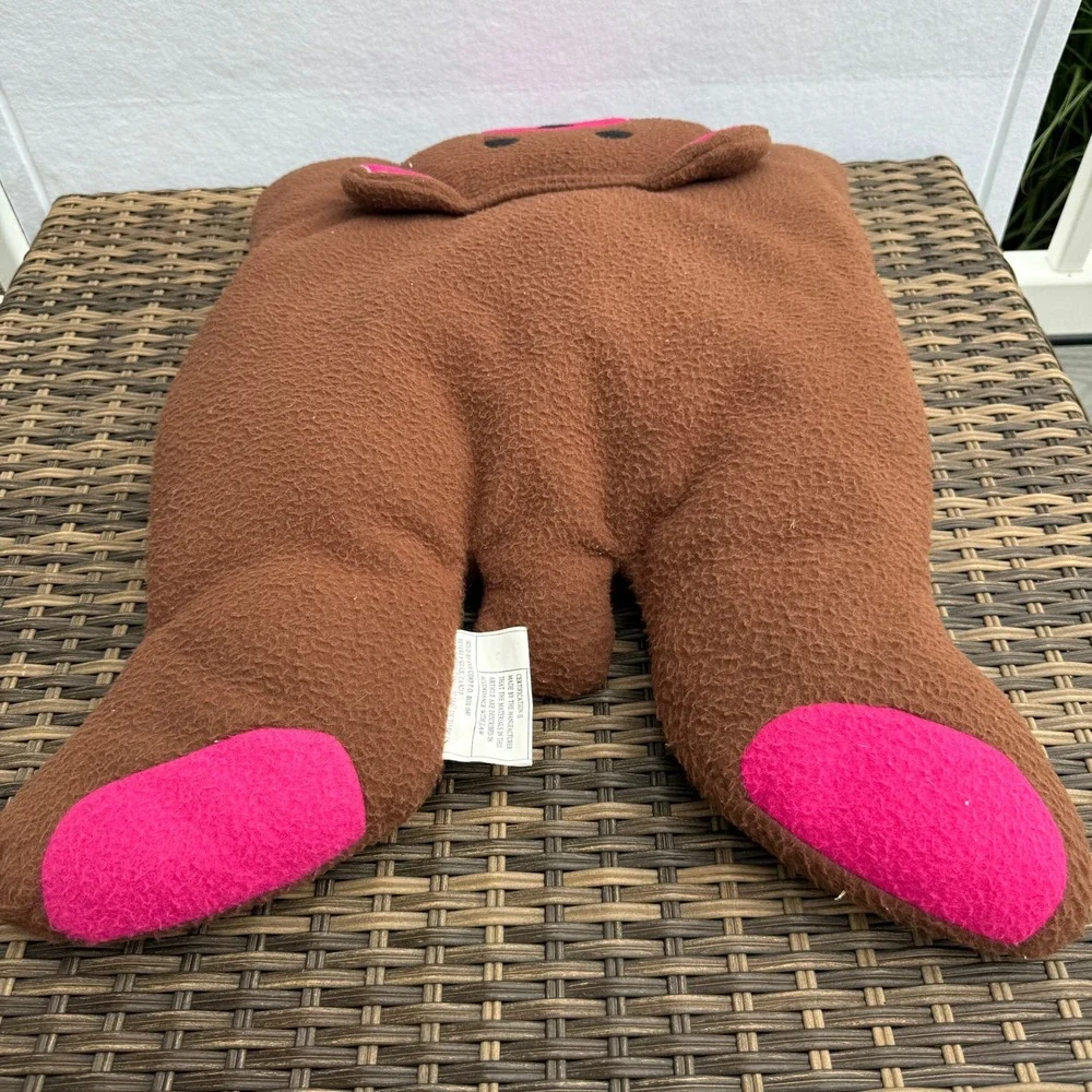 Vintage KKH Corp Bear Animal Shaped Plush Pillow 25